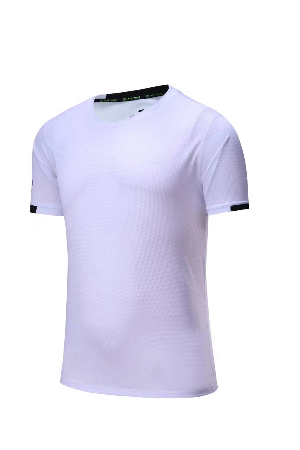 春夏新品 圓領(lǐng)短袖T恤 時(shí)尚運(yùn)動(dòng)文化衫 白色 3D效果圖