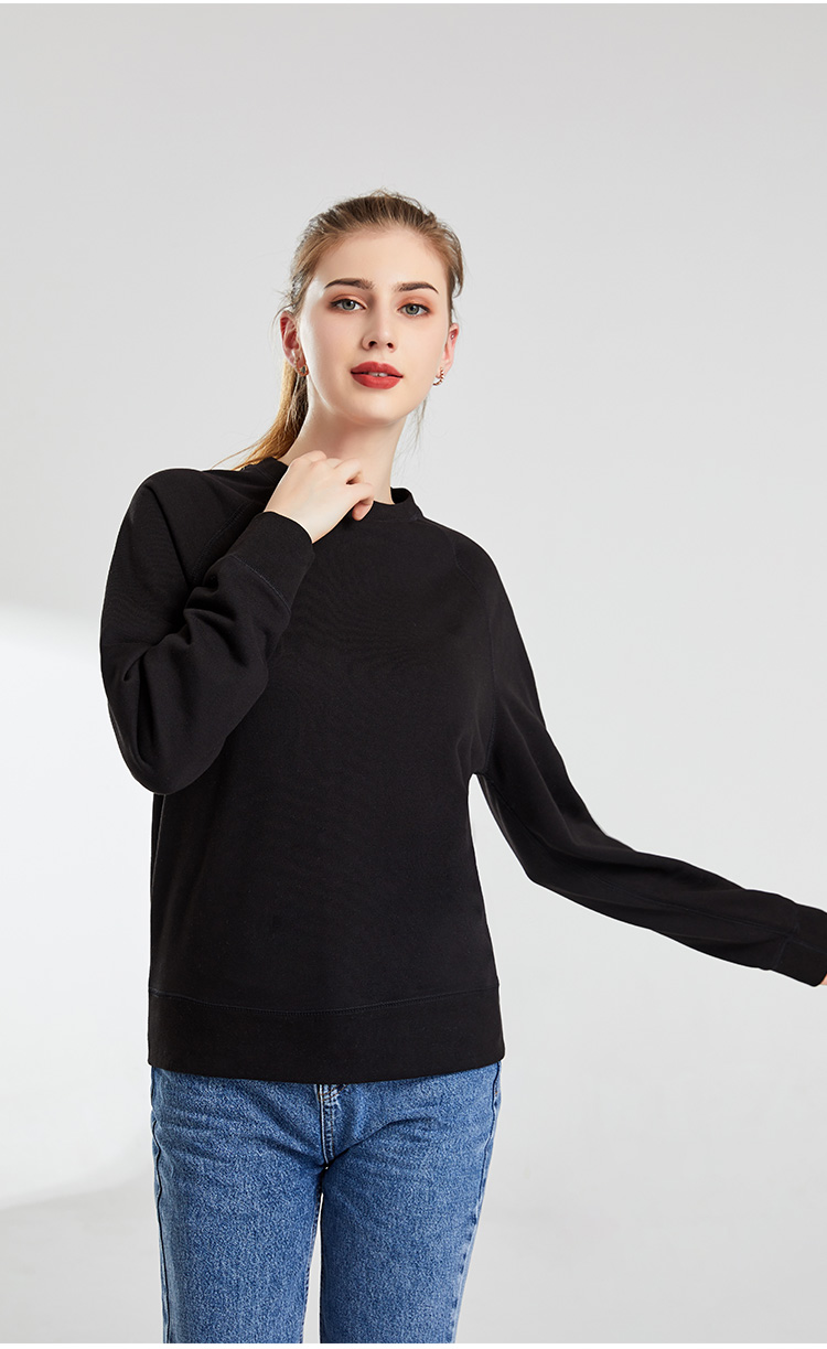 衛(wèi)衣定制 時尚衛(wèi)衣女士春季 黑色舒適衛(wèi)衣