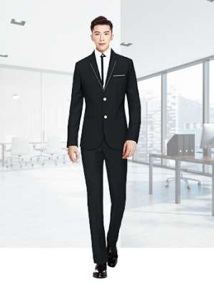 兩粒扣西服套裝男士春秋季高端時(shí)尚西服